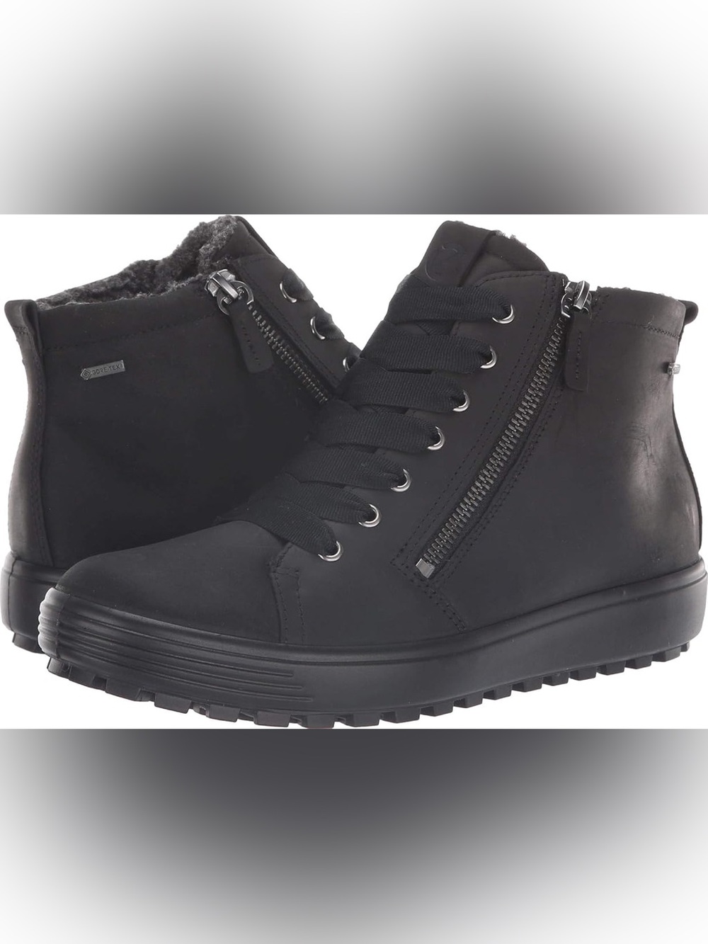 ECCO WOMEN'S SOFT 7 TRED GORE-TEX® BOOTS - BLACK